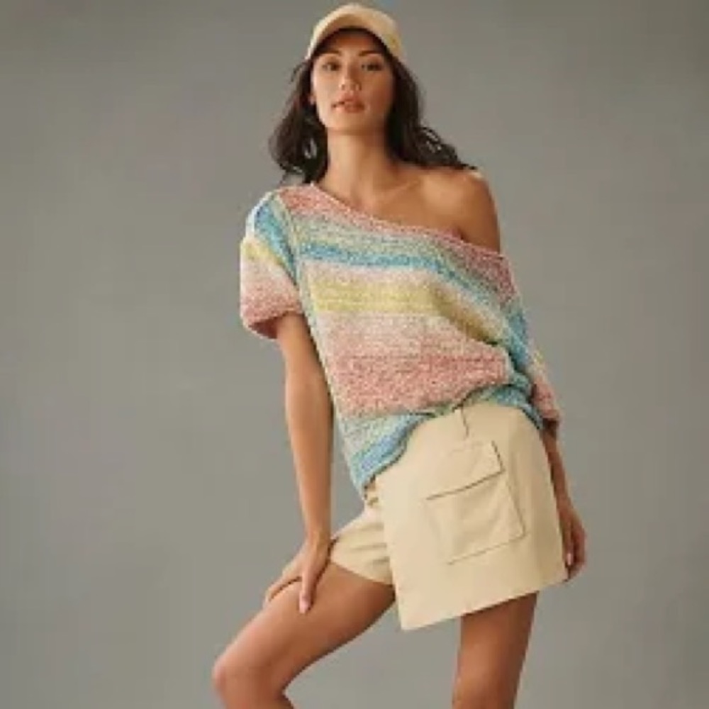 Anthropologie Pilcro Beach Sweater Tee